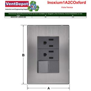 Contatti a modulo singolo con piastra, MXIOO-004, 4 pezzi, interruttore a 2 contatti, 125-250VAC, 10/15A, 50/60Hz, Argento/Oxford, Acciaio inossidabile - Product Image 4