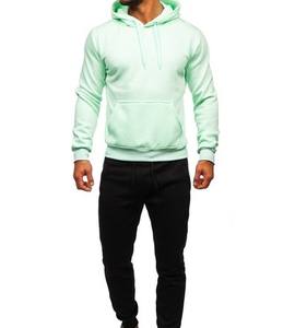 Nueva llegada de tela cómoda chándal hombres última moda 2 piezas hombres transpirable secado rápido ropa Casual Jogging chándal - Product Image 6