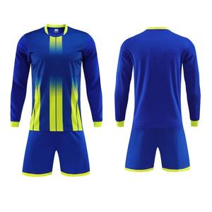 Camiseta de fútbol de primera calidad, uniforme de fútbol de manga larga personalizado, ropa deportiva para hombre, chándal de entrenamiento, ropa deportiva - Product Image 5