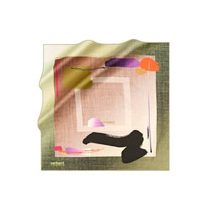 Foulard en coton - 90x90 cm, carré, sergé avec motif brossé - Product Image 1