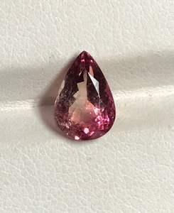 Turmalina Rosa Anaranjada Natural, Piedras Preciosas Sueltas con Corte de Pera - Product Image 4