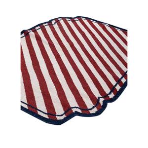 Alhambra Classic Style Wool <b>Rugs</b> Red Orange Striped Flat Weaves for Home-ADWL-13199 Rectangle Jute <b>Rug</b> for Hallway Room Bedside - Product Image 2