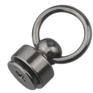 JSCREW シカゴ パシファイヤーリング スタッドスクリュー 回転ボールポストヘッドボタン Dリング ネイルリベット 亜鉛メッキ真鍮鉄製 袋詰め - Product Image 3