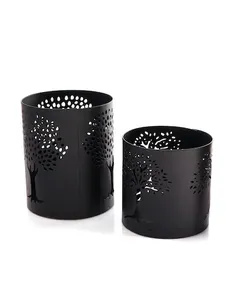 Bougeoir votif plaqué or de luxe dernier cri en vrac pour mariage, salle à manger, table de noël et décoration intérieure - Product Image 3