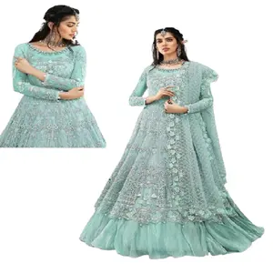 印度供应商和出口商提供的新现代设计Salwar Kameez婚礼派对和节日服装