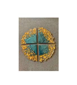 Glossy resin coaster made for luxurious home settings requiring extra elegance for <b>table</b> <b>protection</b> - Product Image 2