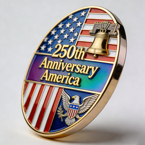 Monete Commemorative Personalizzate del 250° Anniversario degli Stati Uniti con Lavorazione Artigianale in Metallo di Alta Qualità - Product Image 2