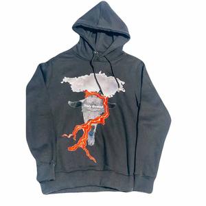 Sudadera con capucha de algodón de rizo francés pesado Unisex, sudadera de invierno de alta calidad, bordado de hojaldre, serigrafía personalizada para hombres - Product Image 1