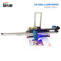 Printer Dinding UV 4K Vertikal AI HD16 untuk Pencetakan Atap dan Plafon, Peralatan Dekorasi Seni Mural Profesional