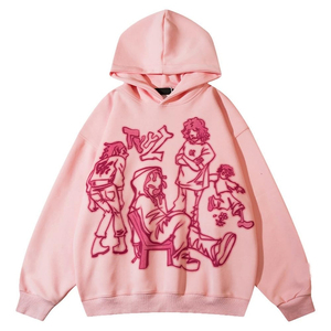 Top vente sérigraphie personnalisée poids lourd 100% coton français éponge pull ample hommes goutte épaule noir sweats à capuche unisexe - Product Image 1