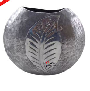 2025 nouvelle jardinière en aluminium en métal fini argent fabriqué à la main pour la décoration de la maison d'hôtel - Product Image 2