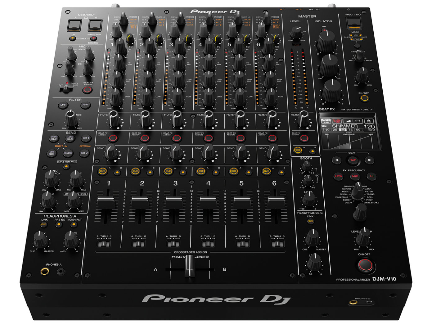 New Sales Pio<i></i>neer DJM-V10 6-channel Professio<i></i>nal Club DJ Mixer Pio<i></i>neer 120v AC JP