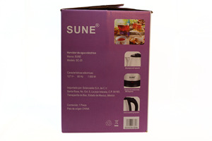 SUNE bollitore elettrico in acciaio inox con tecnologia a bollitura rapida resistente corpo in metallo impugnatura ergonomica spegnimento automatico - Product Image 2