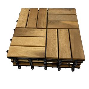 Tuiles d'extérieur en bois d'acacia du Vietnam, à emboîtement, antidérapantes, imperméables, design contemporain, finition mate huilée - Product Image 6