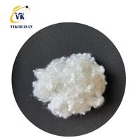 Matériau de rembourrage en polyester recyclé 15D*64mm HCS creux conjugué pour couettes et jouets, fabriqué au Vietnam