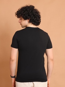 T-shirt à manches courtes à col rond de qualité supérieure basique extensible confortable polyvalent essentiel pour tous les jours décontracté 100% coton - Product Image 6