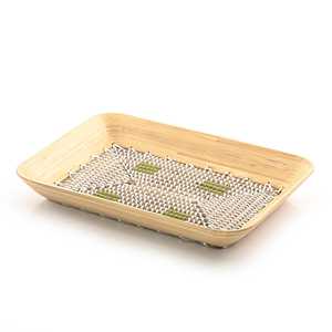 Plateaux de présentation de bijoux faits à la main en herbe de mer, plateau de rangement décoratif en herbe de mer pour bibelots - Product Image 3