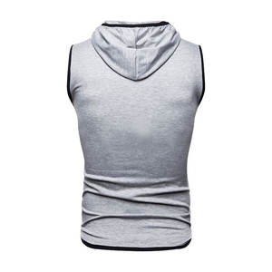 2025 nouveauté hommes entraînement à capuche débardeurs sans manches gymnastique entraînement sweats à capuche musculation Muscle coupé t-shirt - Product Image 5