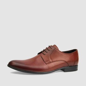 Tapi sepatu pantofel renda klasik pria, sepatu bisnis Formal warna coklat hitam ujung lancip kulit asli tali pernikahan berjalan dengan tali - Product Image 6