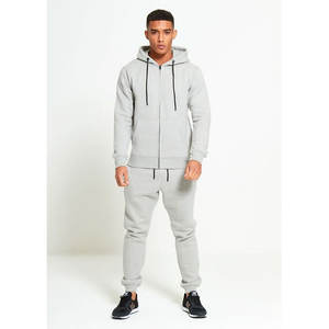 OEM personnalisé nouveauté Zipper survêtement hommes logo personnalisé Tech polaire Zip plaine jogging survêtements - Product Image 2