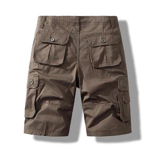 Shorts cargo de sport pour homme, style streetwear, grande taille, en coton respirant, séchage rapide, coupe-vent, taille élastique, pour la course et la gym - Product Image 4