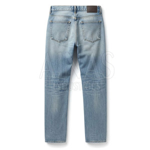 Jean slim moderne décontracté pour homme, tissu extensible léger, confortable, cinq poches, vêtement de mode durable pour le quotidien - Product Image 3