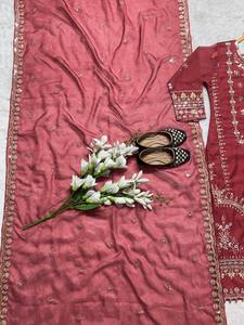 2024 dernière Boutique Type Salwar Kameez pour les femmes robe de haute qualité pour les fêtes de mariage Style pakistanais costume numéro de modèle fantaisie - Product Image 3