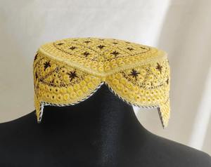 Mens Afghani Vintage Traditional Formal Lace <b>Cap</b> Handmade <b>Ethnic</b> Pashtun Cultural Embroidered Islamic Headwear 100% Cotton - Product Image 3