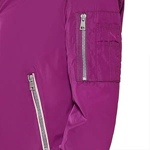 Chaqueta Bomber de Alta Calidad, a la Moda, Resistente al Viento, Cálida, Transpirable, Ecológica, con Cierre, Mangas Largas, Corte Regular, para Mujer - Product Image 6