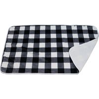 Super Seed SS-055 Châle en flanelle style américain 2 couches classique 100% polyester tissé rayé/uni/géométrique avec logo personnalisé