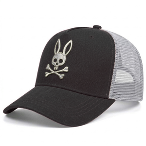 Gorra Trucker Negra de Espuma, Fabricada en Vietnam, con Logotipo Bordado Personalizado, 5 Paneles, Malla Transpirable en la Parte Trasera, Estilo Deportivo de Verano, Cierre a Presión - Product Image 4