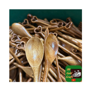 Ensemble de cuillères en bois de cuisine élégantes et lisses en bois naturel du Vietnam, designs uniques, cuillère en bois de haute qualité, commandes d'exportation - Product Image 4