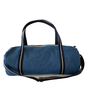 Sac de voyage en cuir véritable surdimensionné pour hommes en toile imperméable Weekender sac à main de nuit pour les vacances week-ends - Product Image 3