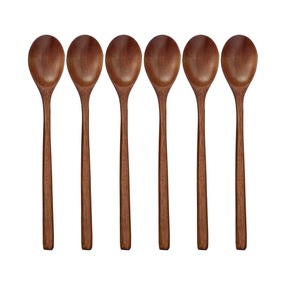 <b>Wooden</b> <b>Spoons</b> for <b>Cooking</b> Nonstick Kitchen Utensil Set of 4 food safe - Product Image 5
