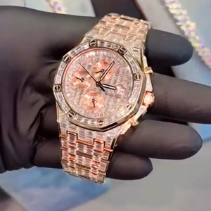 Diamond Tester Approved Moissanite <b>Watch</b> | VVS Luxury Iced Out Skeleton Wholesale - Product Image 1