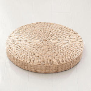 Tabourets ottomanes en jonc de mer, poufs tressés à la main, chaises basses rembourrées, accessoires de décoration intérieure, vente en promotion - Product Image 4