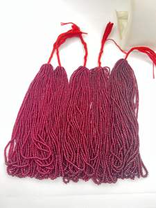 Venta al por mayor de fabricación india, lote de cuentas de piedras preciosas naturales de 3mm-5mm de buena calidad con forma de Rondelle liso de rubí Longido hecho en Jaipur - Product Image 6