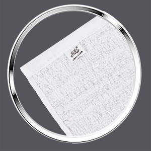 Custom Mint Microfiber <b>Disposable</b> 23x23cm Wet Towels Private Label Manufacturer for <b>BBQ</b> & Restaurants - Product Image 4