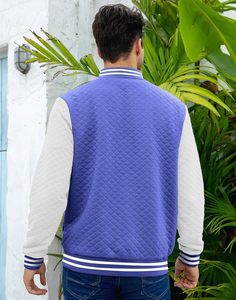 Vestes de baseball de haute qualité en patchwork, vestes universitaires, vestes de baseball pour hommes, manteau en cuir et laine pour hommes - Product Image 3