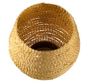 Bougeoir votif en fil métallique pour la décoration de maison et de mariage Support votif de forme ronde argenté brillant fait à la main - Product Image 3