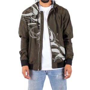 2025 logotipo personalizado de moda de nailon 100% algodón transpirable de dos piezas chándales rompevientos conjunto sólido elementos esenciales de invierno para niños - Product Image 1