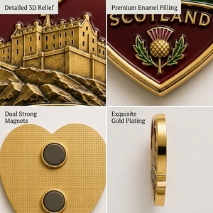 Imán <span class=keywords><strong>de</strong></span> nevera conmemorativo <span class=keywords><strong>de</strong></span> Edimburgo, Escocia, personalizado <span class=keywords><strong>de</strong></span> fábrica con <span class=keywords><strong>25</strong></span> años <span class=keywords><strong>de</strong></span> experiencia, tema <span class=keywords><strong>de</strong></span> ciudades del Reino Unido, forma <span class=keywords><strong>de</strong></span> corazón, metal 3D, proveedor mayorista ODM - Product Image 2