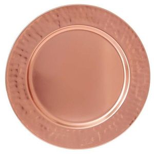 Ensemble de Plats de Présentation Ronds en Métal Argenté de Luxe pour Décoration de Mariage, Sous-assiettes Décoratives en Acier Inoxydable pour Événements - Product Image 5