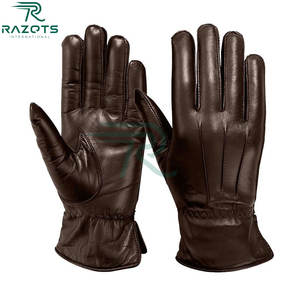 All Season Thermal Non Slip Breathable Leather <b>Gloves</b> <b>Men</b> Women High <b>Touch</b> <b>Screen</b> Compatible Motorcycle Cycling Outdoor Casual - Product Image 1