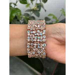 925 Silver Fashion Charm <b>Bracelet</b> with Multi-Stone Design - Product Image 6