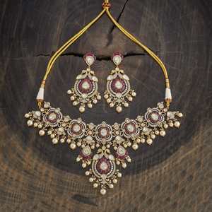 Kundan Necklace 178319 Elegant <b>Wedding</b> <b>Accessory</b> - Product Image 4