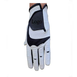 Gants de golf avec logo personnalisé pour hommes, antidérapants, en peau de mouton véritable Cabretta, respirants, droitiers et gauchers, à la mode sportive - Product Image 4