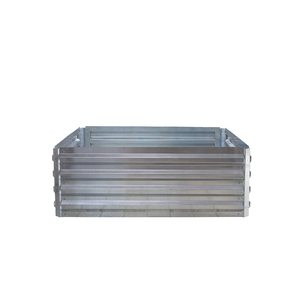 Jardinière en métal galvanisé Conteneur rustique décoratif pour jardin Patio maison balcon extérieur - Product Image 1