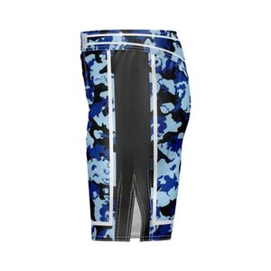 Sublimación MMA Shorts Hombres Pantalones cortos de lucha con estampado personalizado 2 en 1 Tela elástica Compresión Muay Thai Grappling Trunks MMA Shorts - Product Image 3