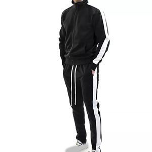 Ropa deportiva de algodón informal para hombre, chándal tejido transpirable para invierno, Fitness, Jogging, deportes de invierno, chándales, conjunto de prendas de vestir exteriores - Product Image 1